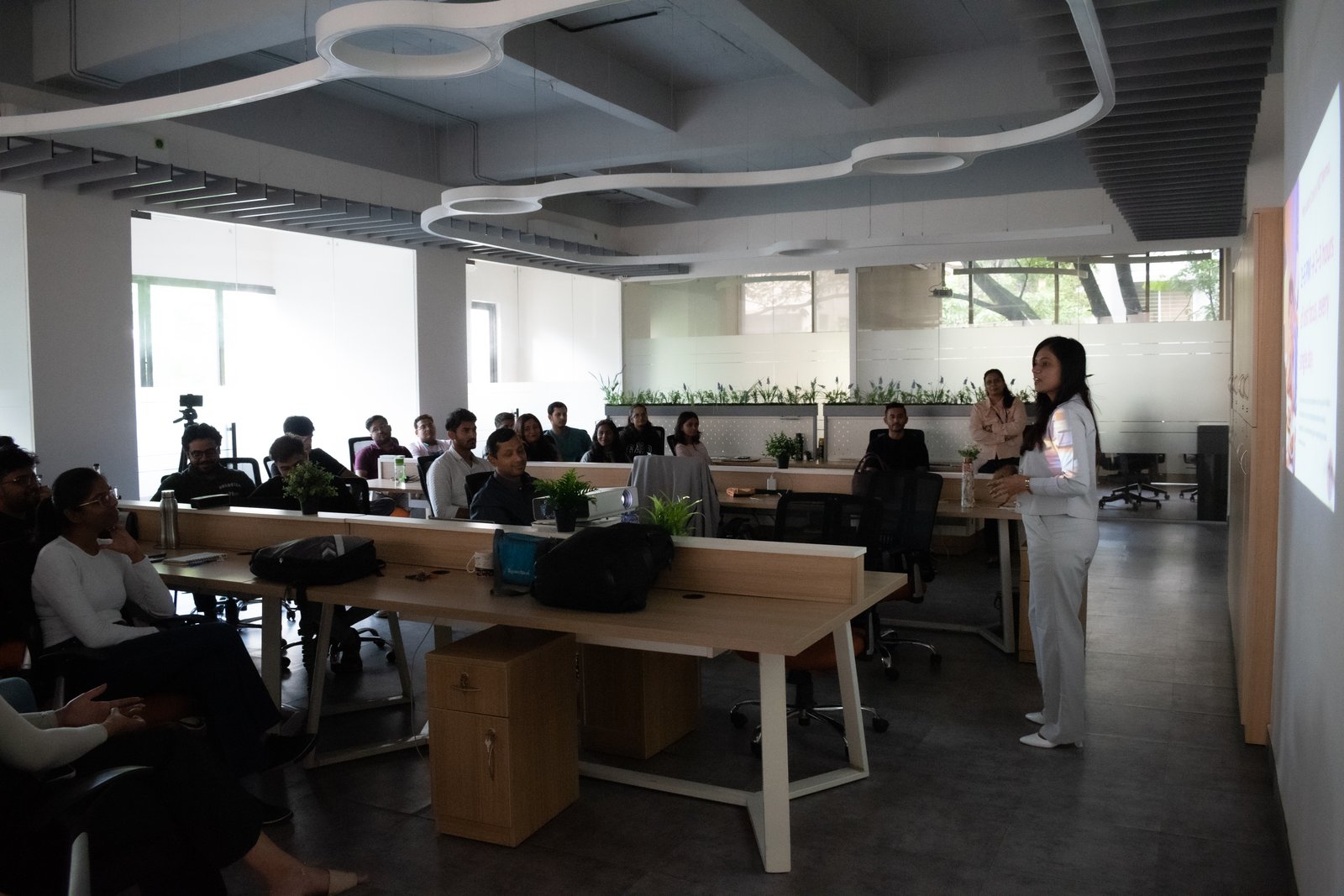 Corporate wellness session at Celoxis